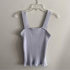 Madewell size Small pale lavender sweater ribbed tank
